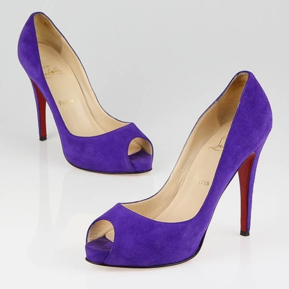CHRISTIAN LOUBOUTIN VERY PRIVE SUEDE HEELS! - Picture 6 of 11